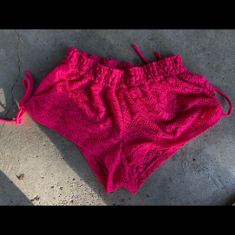 Hot pink bikini cover ups!!